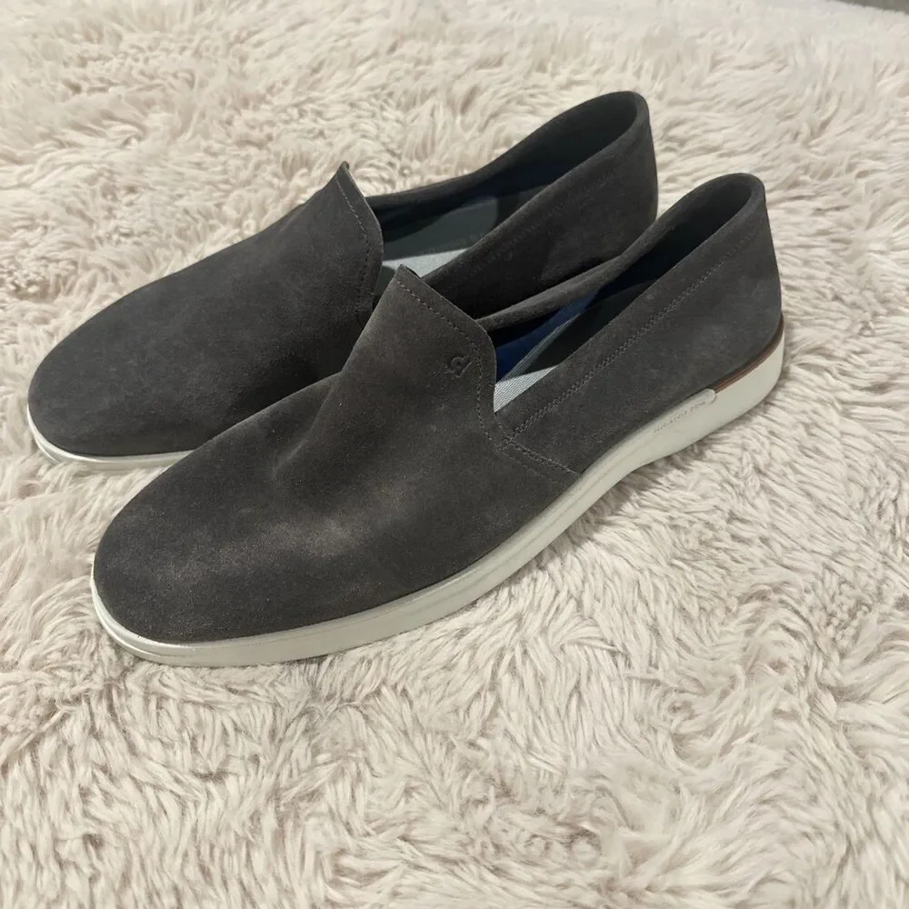 Cole Haan Grand 360 Men’s Grand Ambition Slip On Shoes.  Gray Suede.  10.5 $130